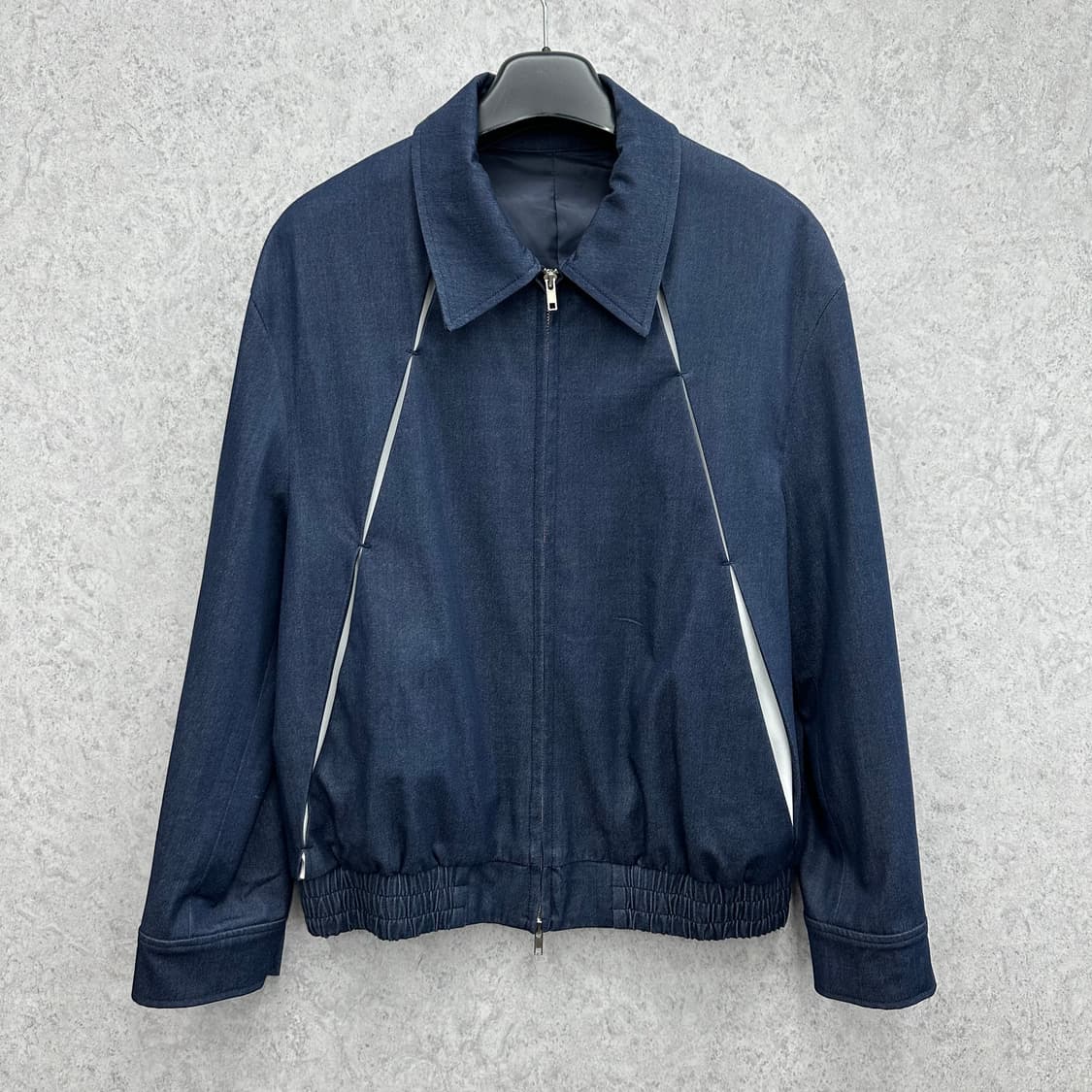 95 미나브 남자 다이애그널 브릿지 블루종 자켓 상품이미지1