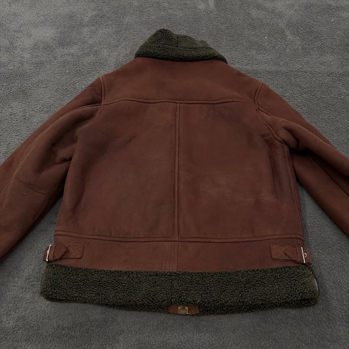 [ 85-92-160 ] 빈티지 쉐르파 스웨이드 양가죽 무스탕 자켓 상품이미지4