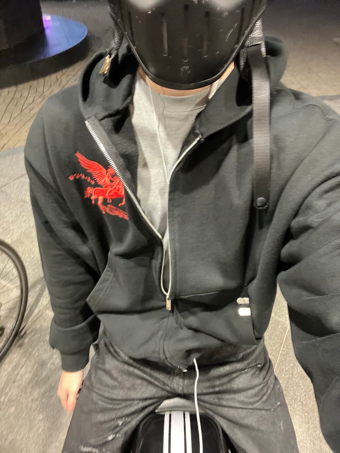 나우아임영님 착용 파코서플라이 후드집업 2사이즈 상품이미지2