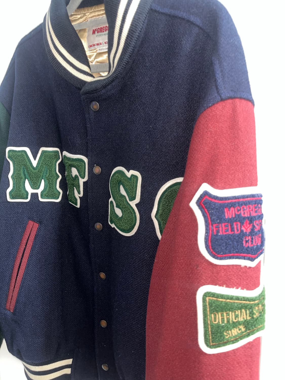 맥그리거 멀티컬러 바시티 자켓 L size 상품이미지3