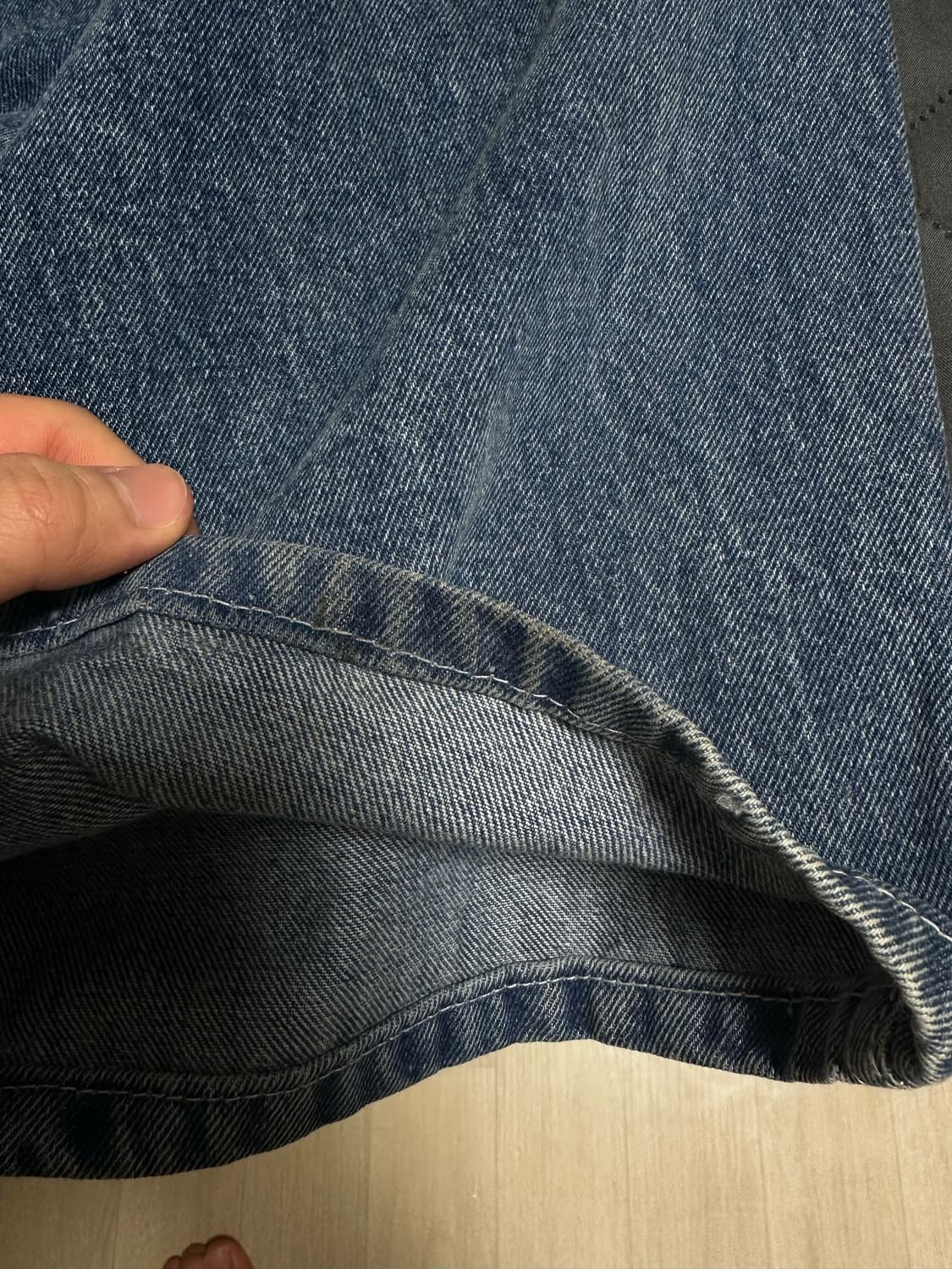 스웨이드 배기 데님 상품이미지4