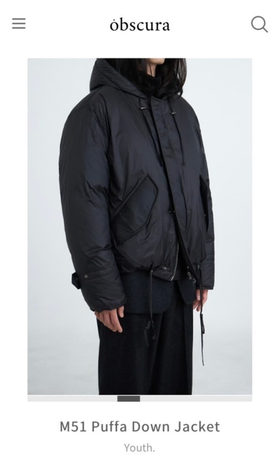 유스 m51 푸퍼 패딩 다운 상품이미지1