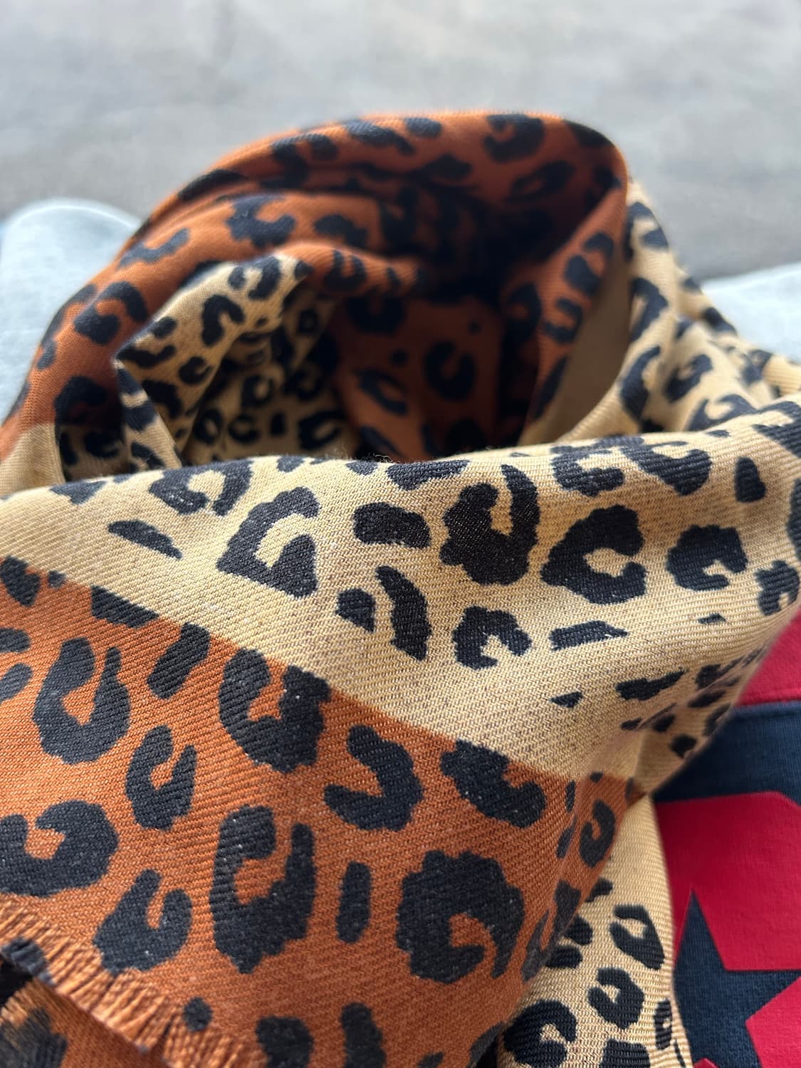 Vintage leopard scarf 상품이미지2