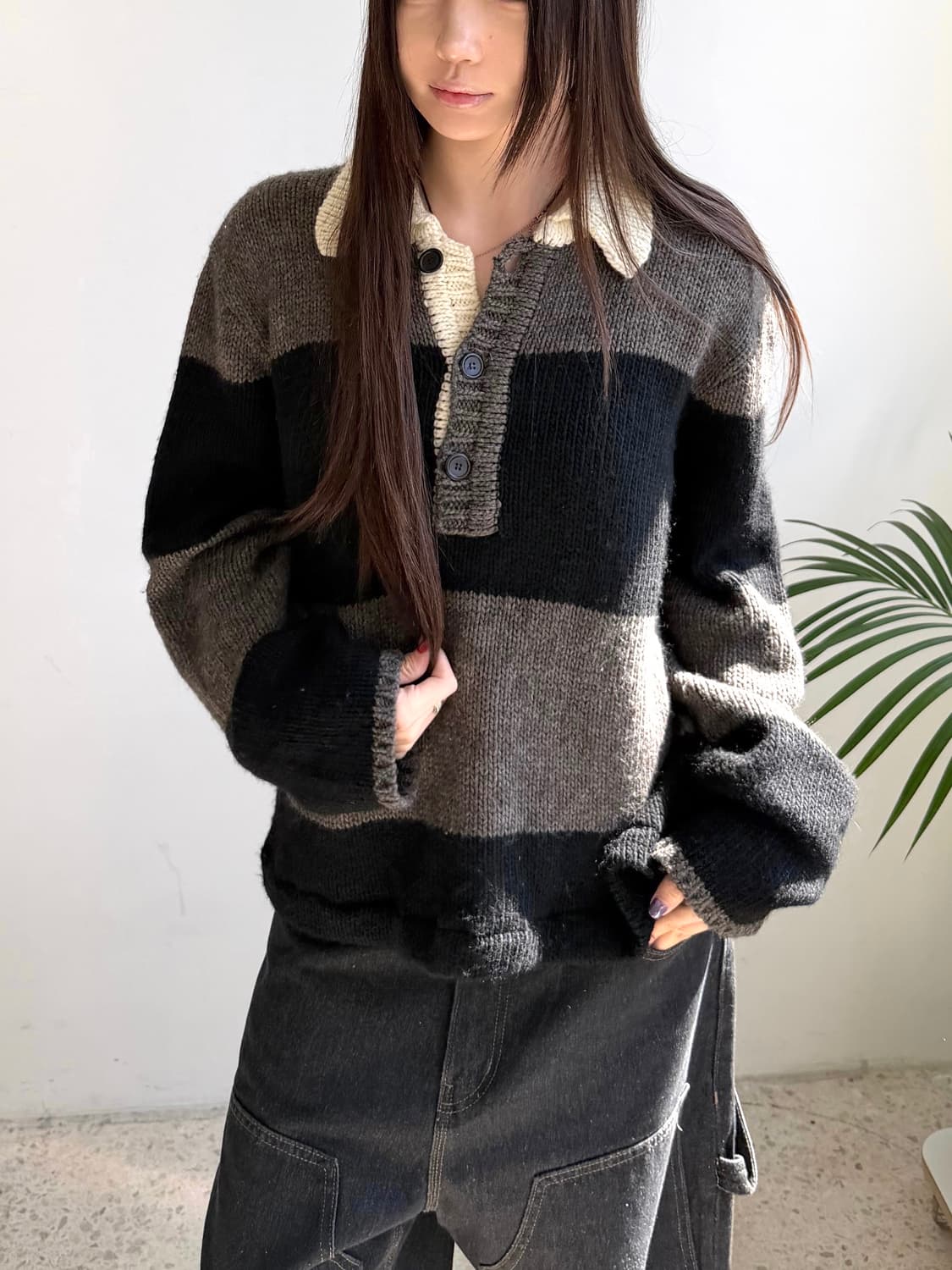 Our Legacy 스트라이프 니트 상품이미지1