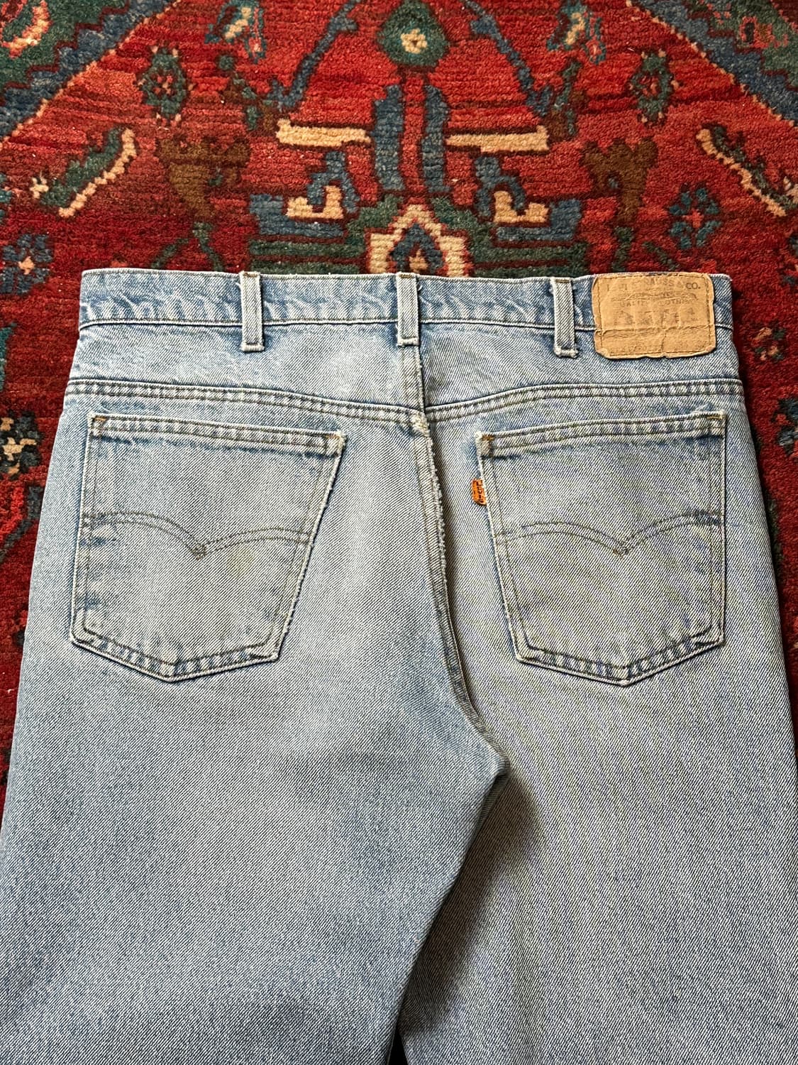 80's USA Made 빈티지 리바이스 517 오렌지탭 부츠컷 상품이미지6