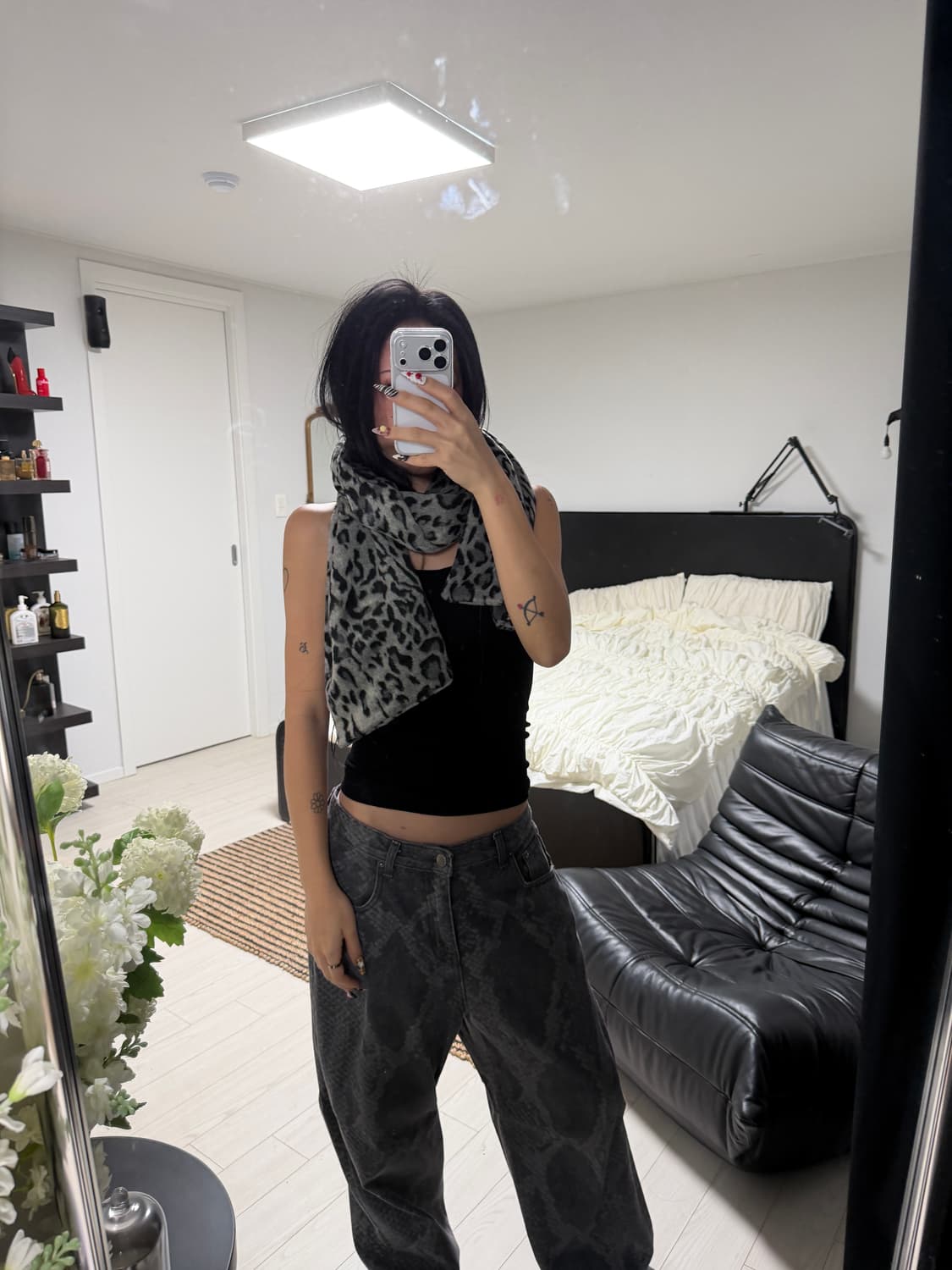 Toh 레오파드 목도리 상품이미지4