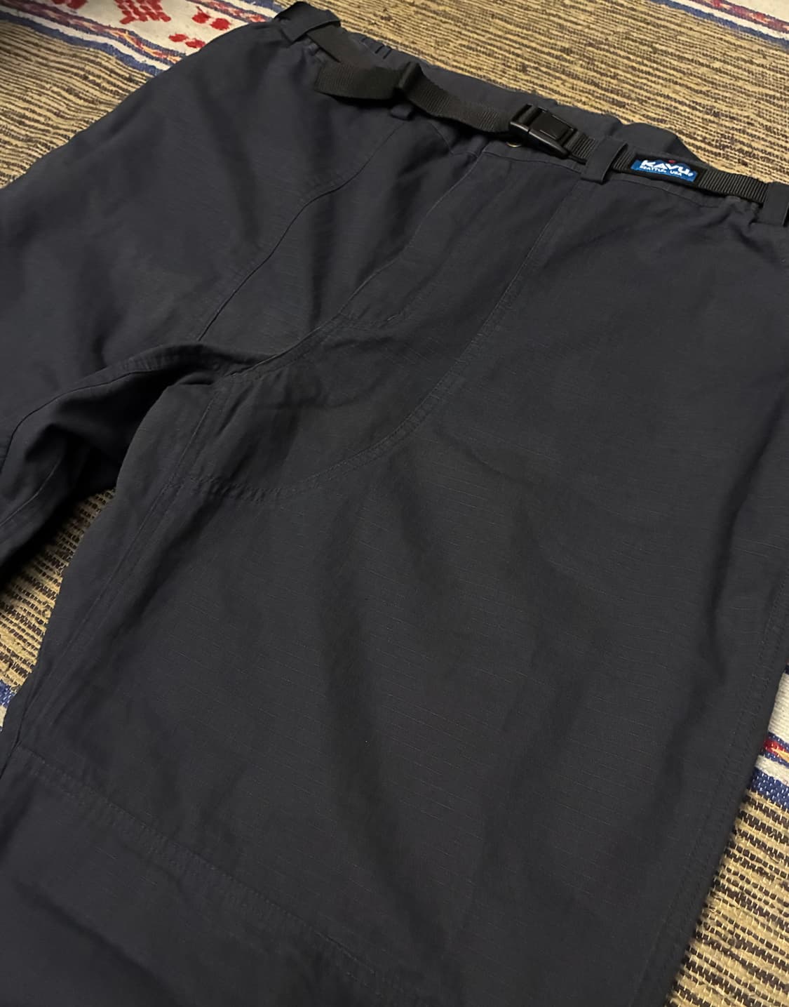 (XXL)KAVU 카부 더블니 코튼 립스탑 밴딩팬츠 레귤러 상품이미지2