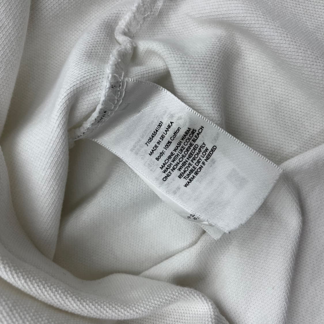 폴로 랄프로렌 빅포니 화이트 카라 반팔 M 상품이미지5