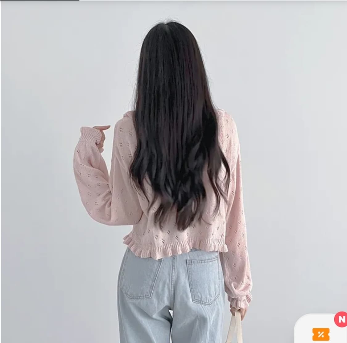 [새상품] 세일러 리본 니트 가디건 상품이미지5