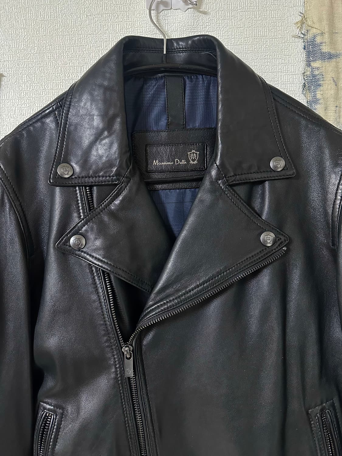 Massimo Dutti(마시모두띠) 올블랙 램스킨 레더자켓 상품이미지2