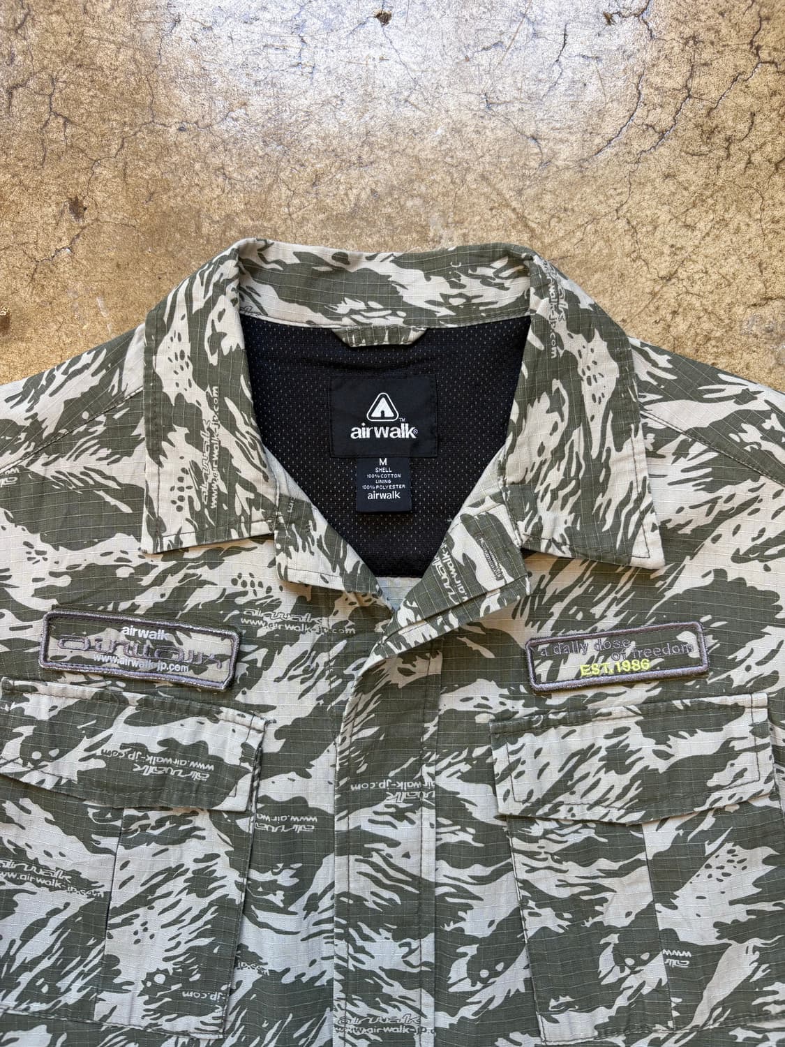 Airwalk 타이거 스트라이프 밀리터리 재킷 상품이미지4