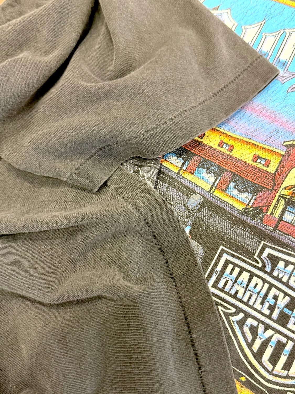 90s Harley-Davidson 할리데이비슨 모터사이클 페이딩 티셔츠 상품이미지6
