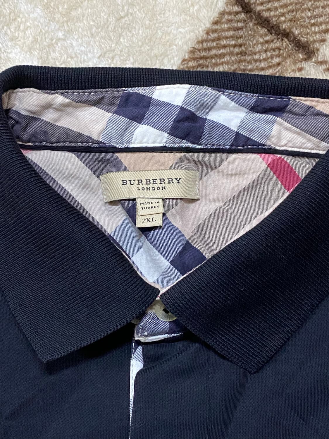 버버리런던 슬리브 남성 카라 티셔츠 100-105 상품이미지3