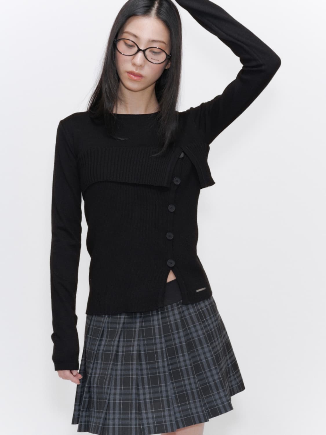 미세키서울 레이어드 플립 니트 상품이미지4