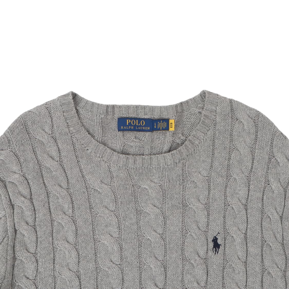 폴로 랄프로렌 그레이 QR 케이블 니트 상품이미지2