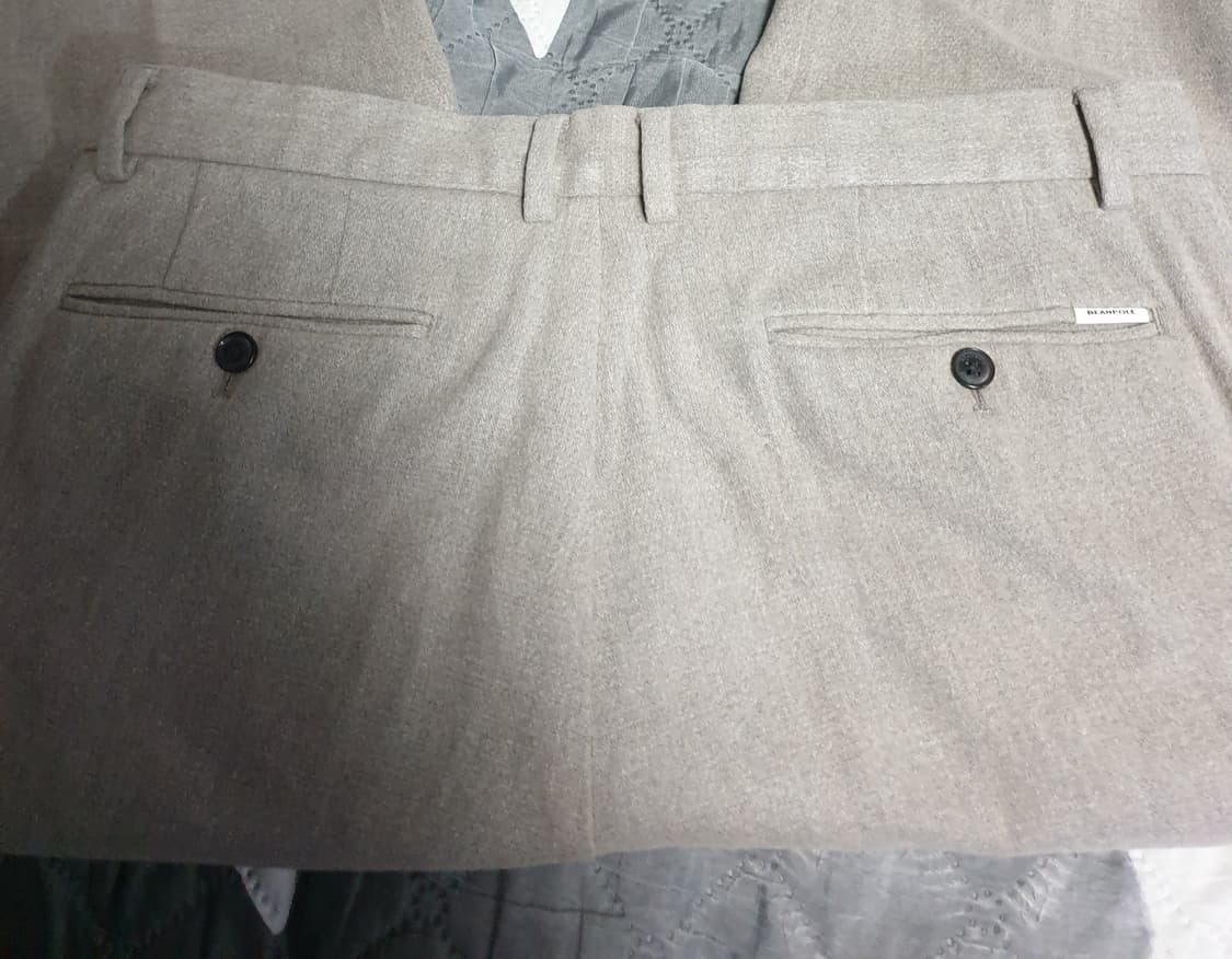 (이태리 원사)빈폴 슬로니 라인 브러쉬드 샴브레이 코튼 슬랙스 (34) 상품이미지3