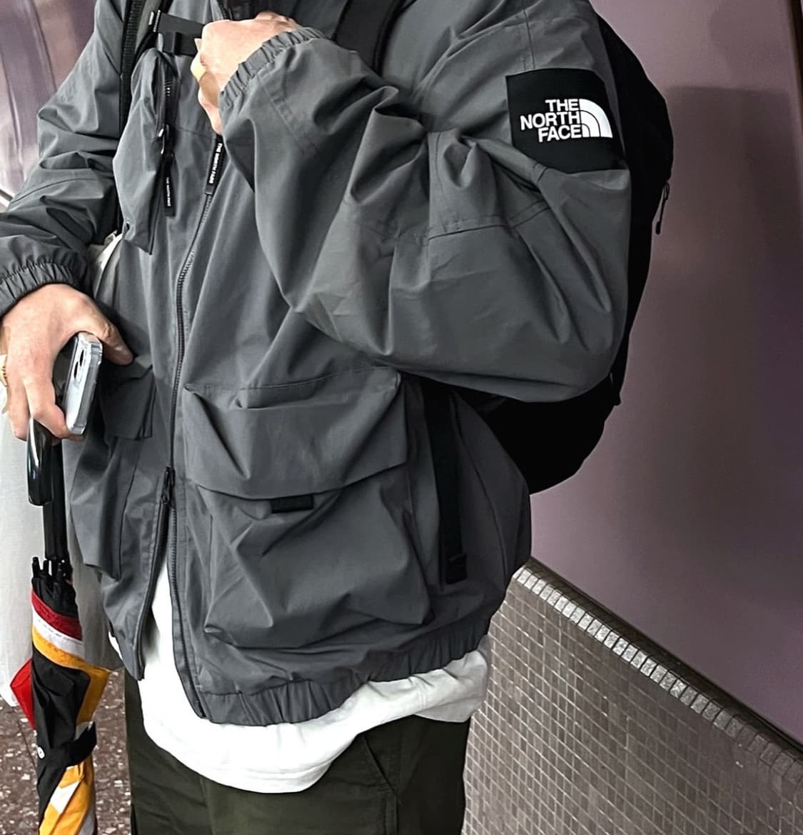 노스페이스 닐턴 바람막이 다크그레이 M 상품이미지4