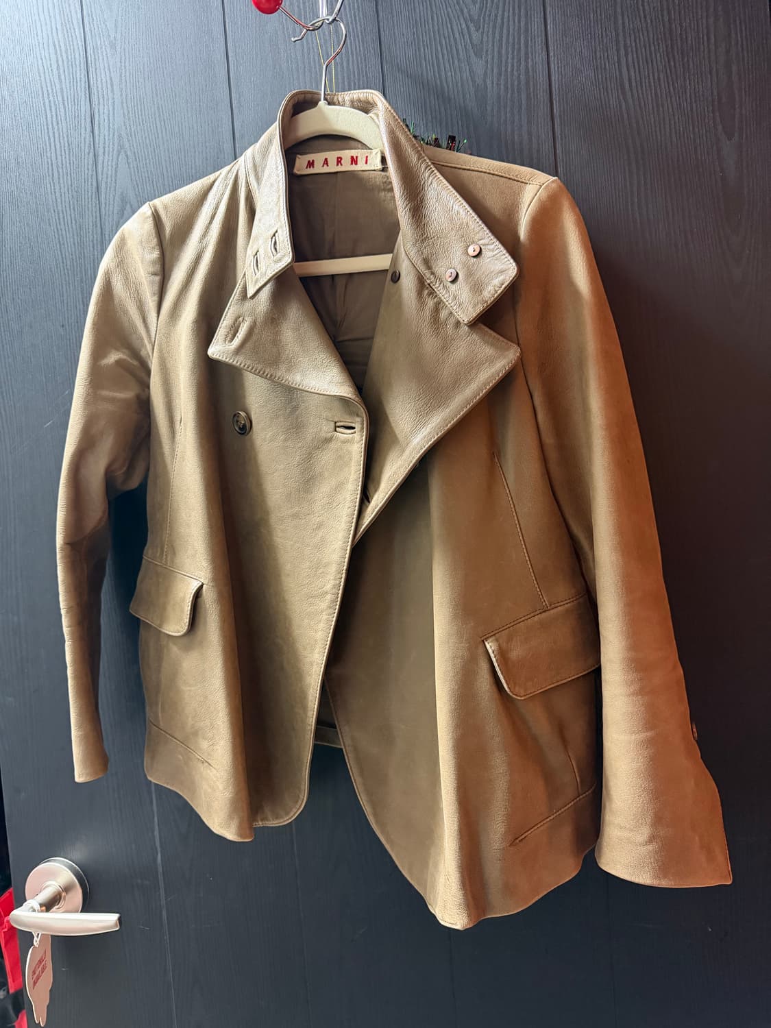 마르니 레더 자켓 상품이미지1