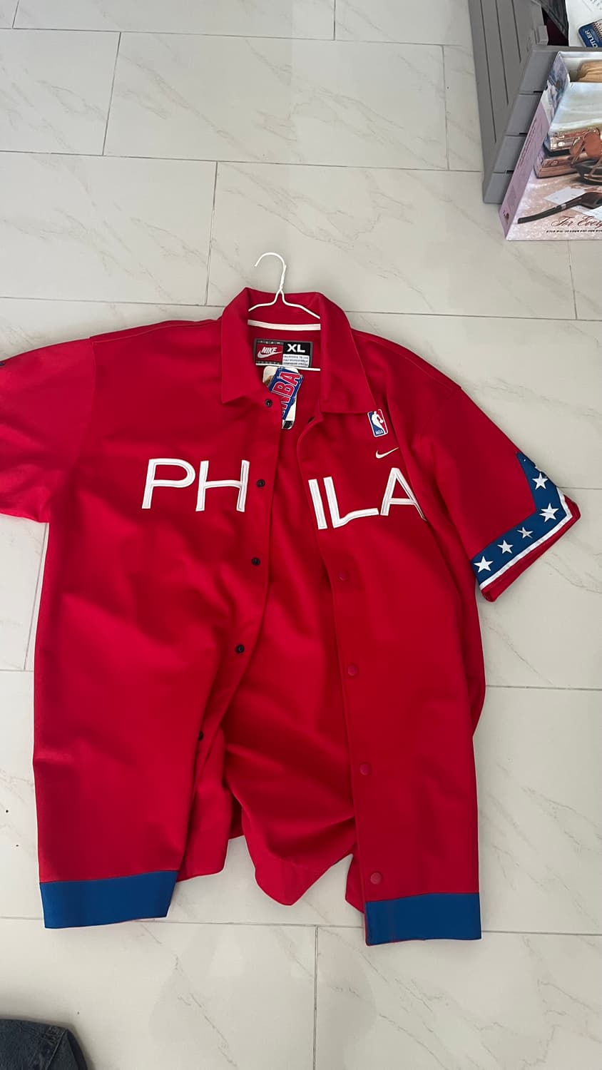 나이키 USA 빈티지 필라델피아 농구 슈팅 져지 상품이미지2