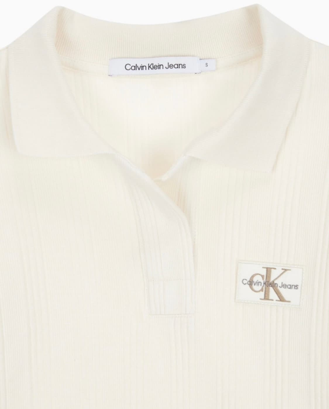 CKJ 캘빈클라인 진 폴로 카라 뱃지로고 긴팔 티셔츠 상품이미지2