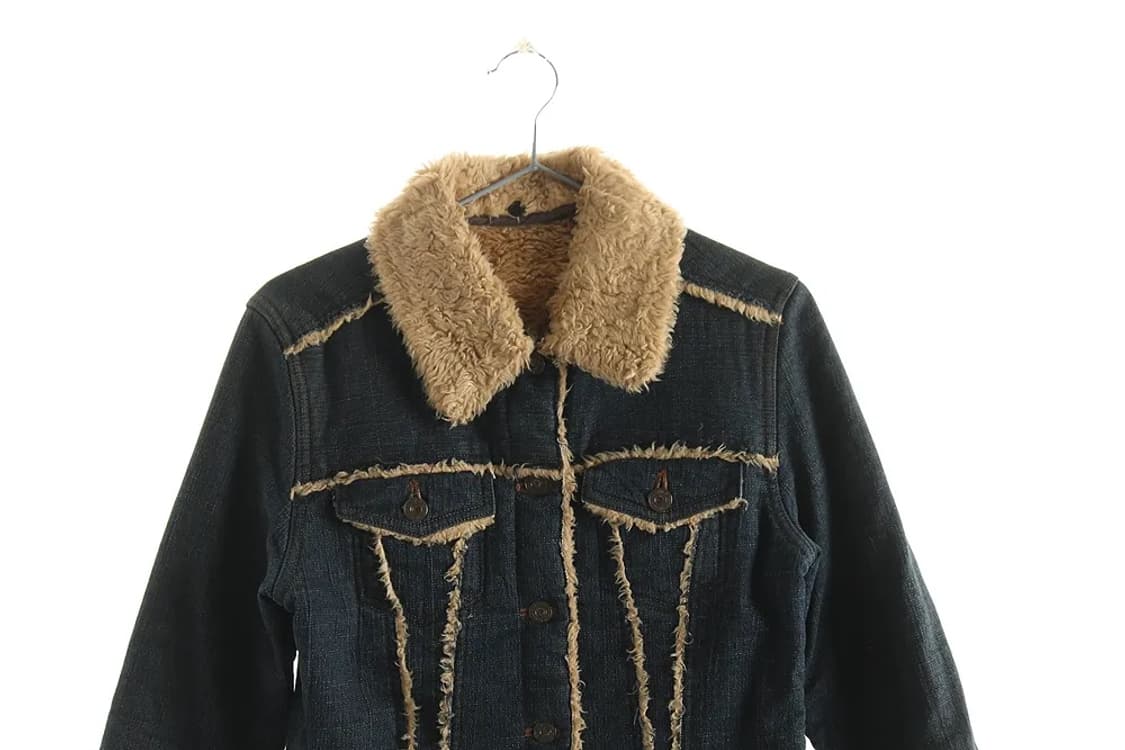 퍼 데님자켓 청자켓 퍼자켓 y2k 와투케 펑크 punk 갸루 상품이미지2