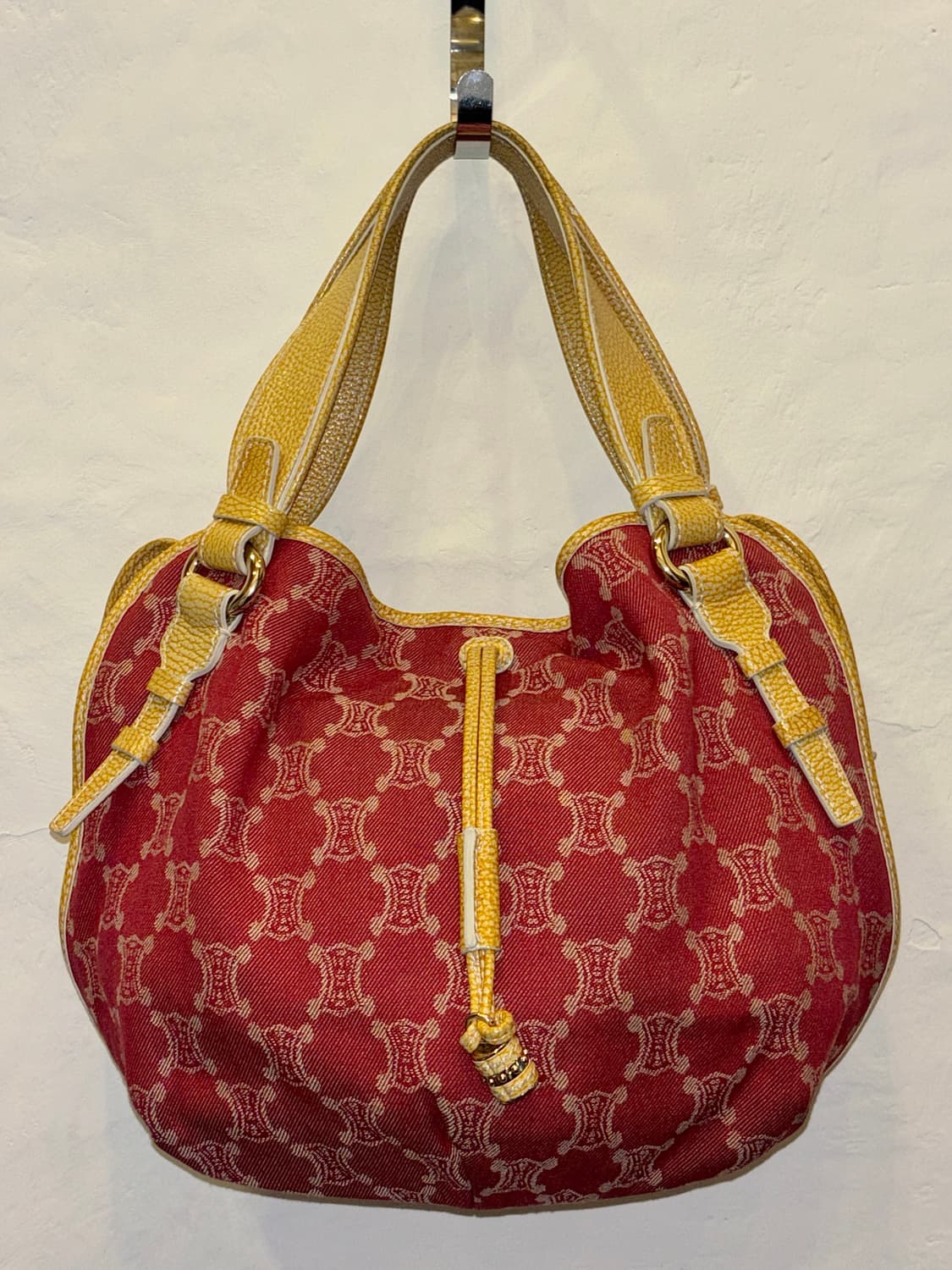 빈티지 CELINE 트리옹프 자카드 버킷백 (정품 보증카드·더스트백 포함 상품이미지1