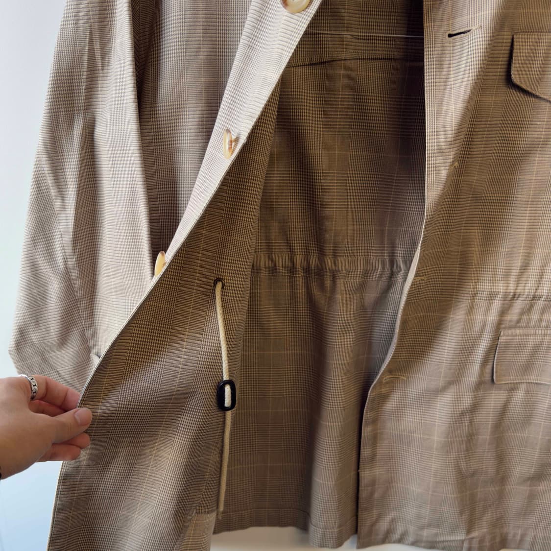 90s 폴로 랄프로렌 체크 코트 상품이미지4