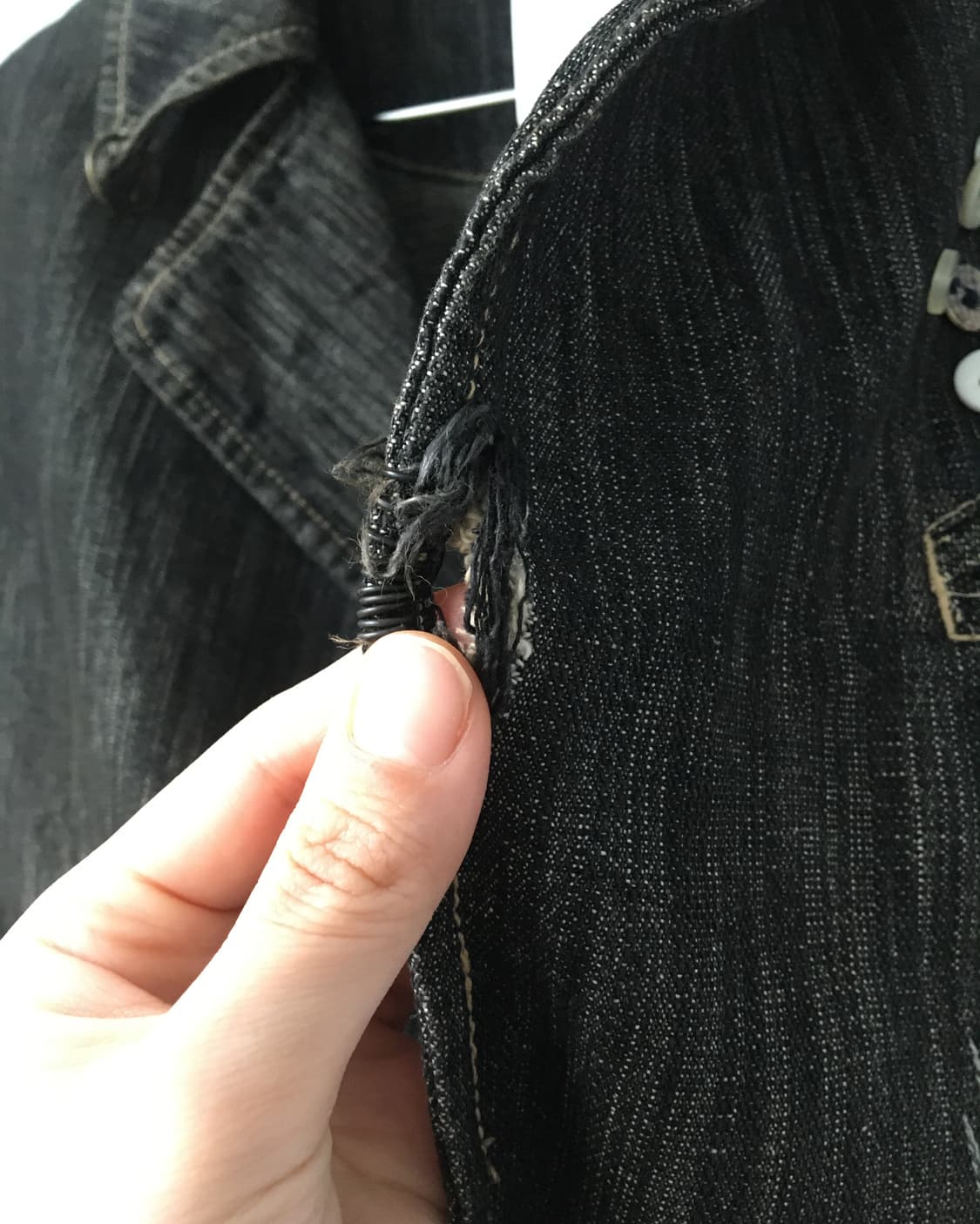 Button stitch point denim jacket 상품이미지4