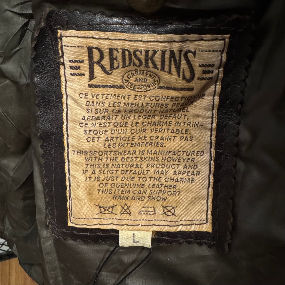 00s REDSKINS 빈티지 타입 B 32 플라이트 자켓 브라운 상품이미지6