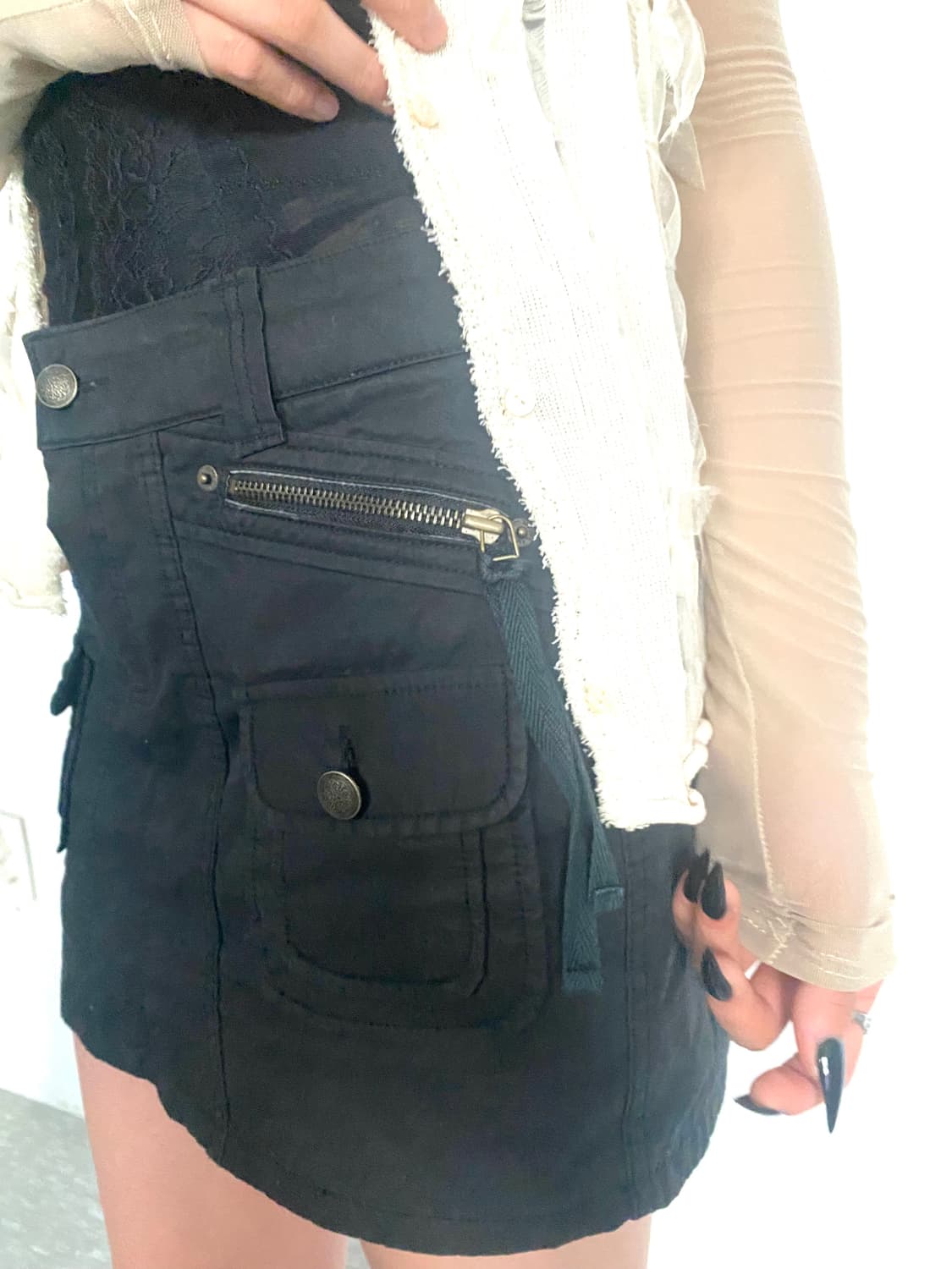 tech-wear pocket skirt 상품이미지5