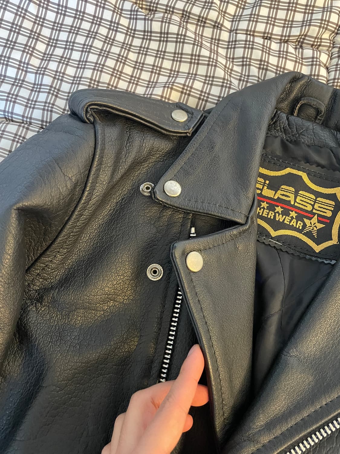 ELASS LEATHER WAER 더블라이더 자켓 상품이미지2