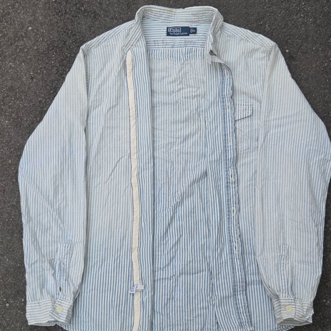 POLO  스트라이프 시어서커 셔츠 상품이미지3