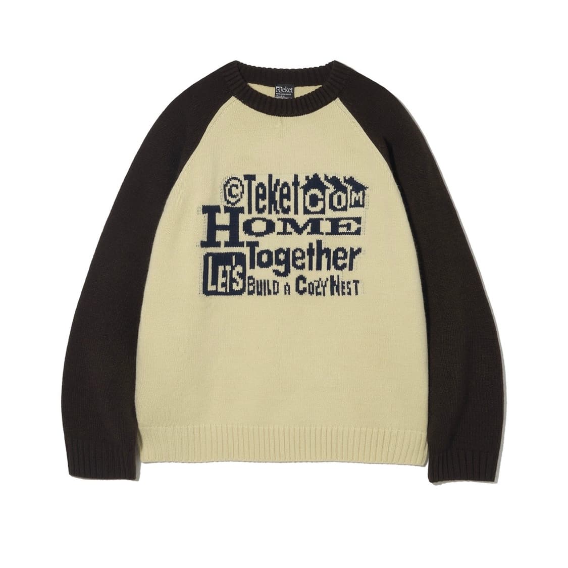 (L) 테켓 투게더 스웨터 니트 베이지 상품이미지1