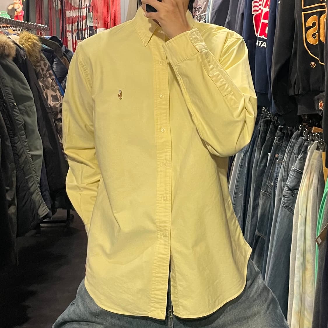 [IM] polo 폴로 옐로우 긴팔셔츠 상품이미지3