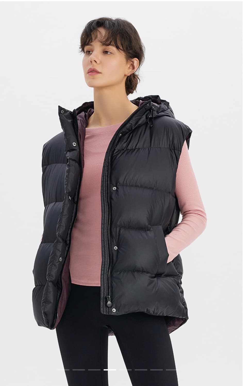 새) 위뜨 오버핏 다운 베스트(헝가리구스) 상품이미지2