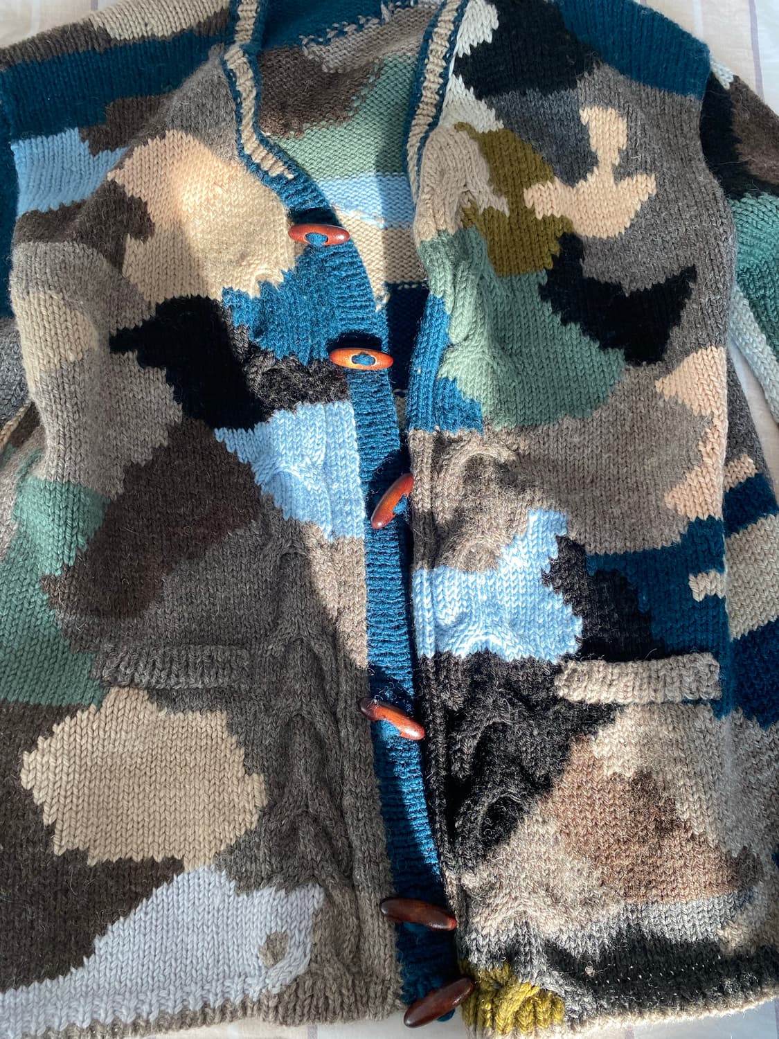 카모패턴 가디건  상품이미지3