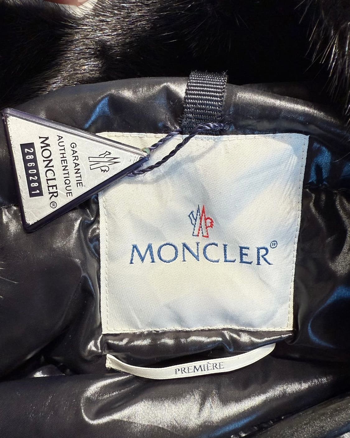 몽클레르 블랙 밍크 다운 코트  상품이미지9