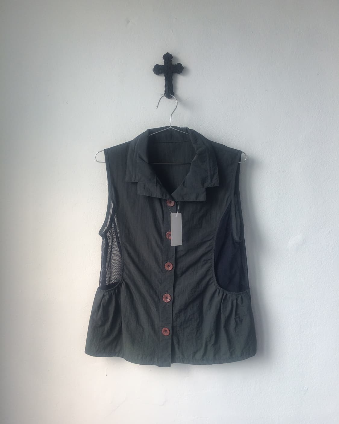 Side mesh point vest 상품이미지2