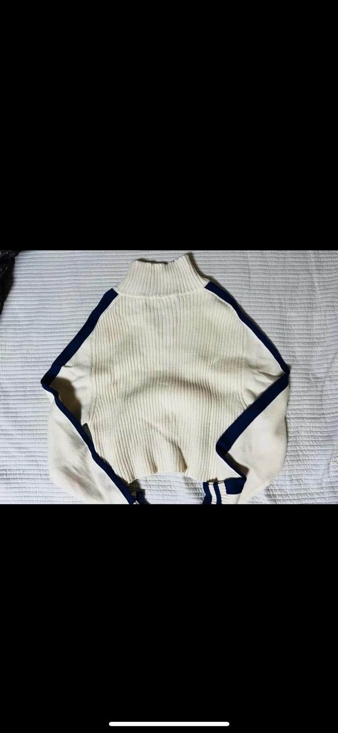 레스트앤레크레이션 RR 하프 집업 크롭 니트 아이보리 상품이미지6