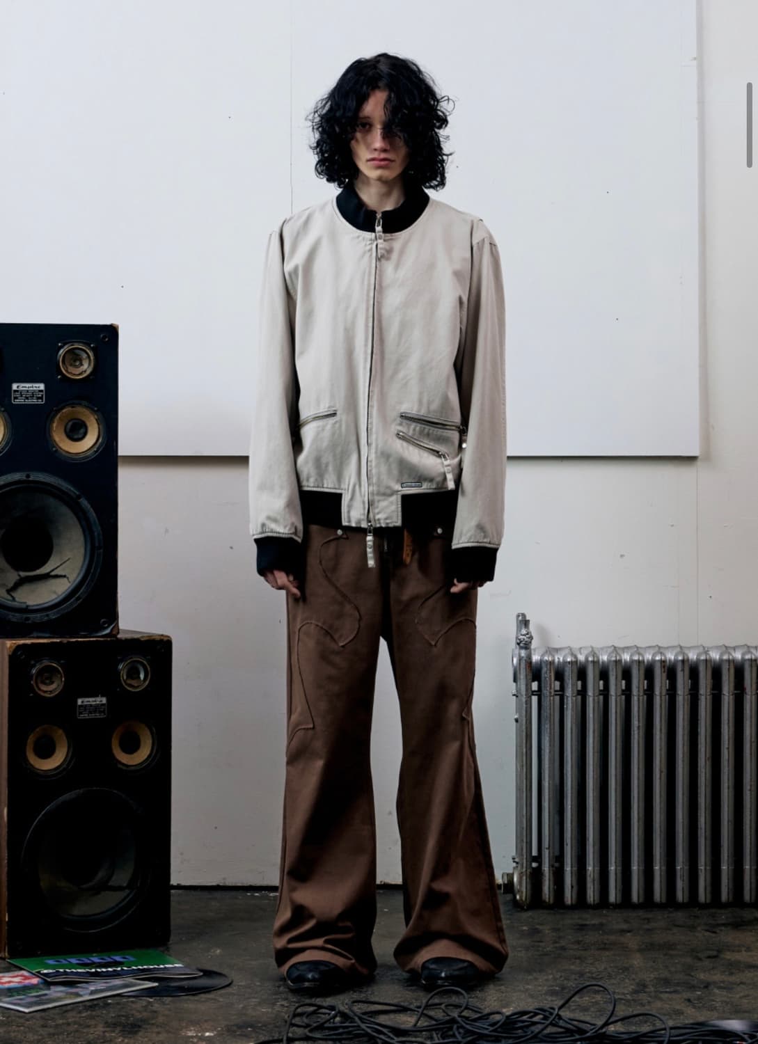 더바이닐하우스 다이드 탱커 자켓 샌드 상품이미지1