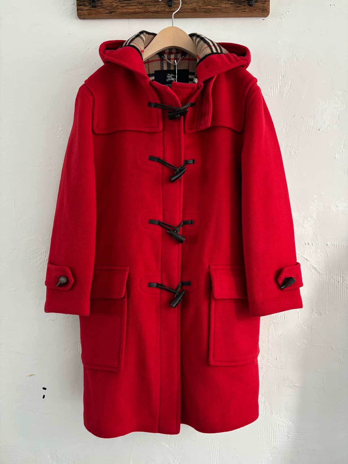 Burberry 버버리 레드 더플 코트 상품이미지4