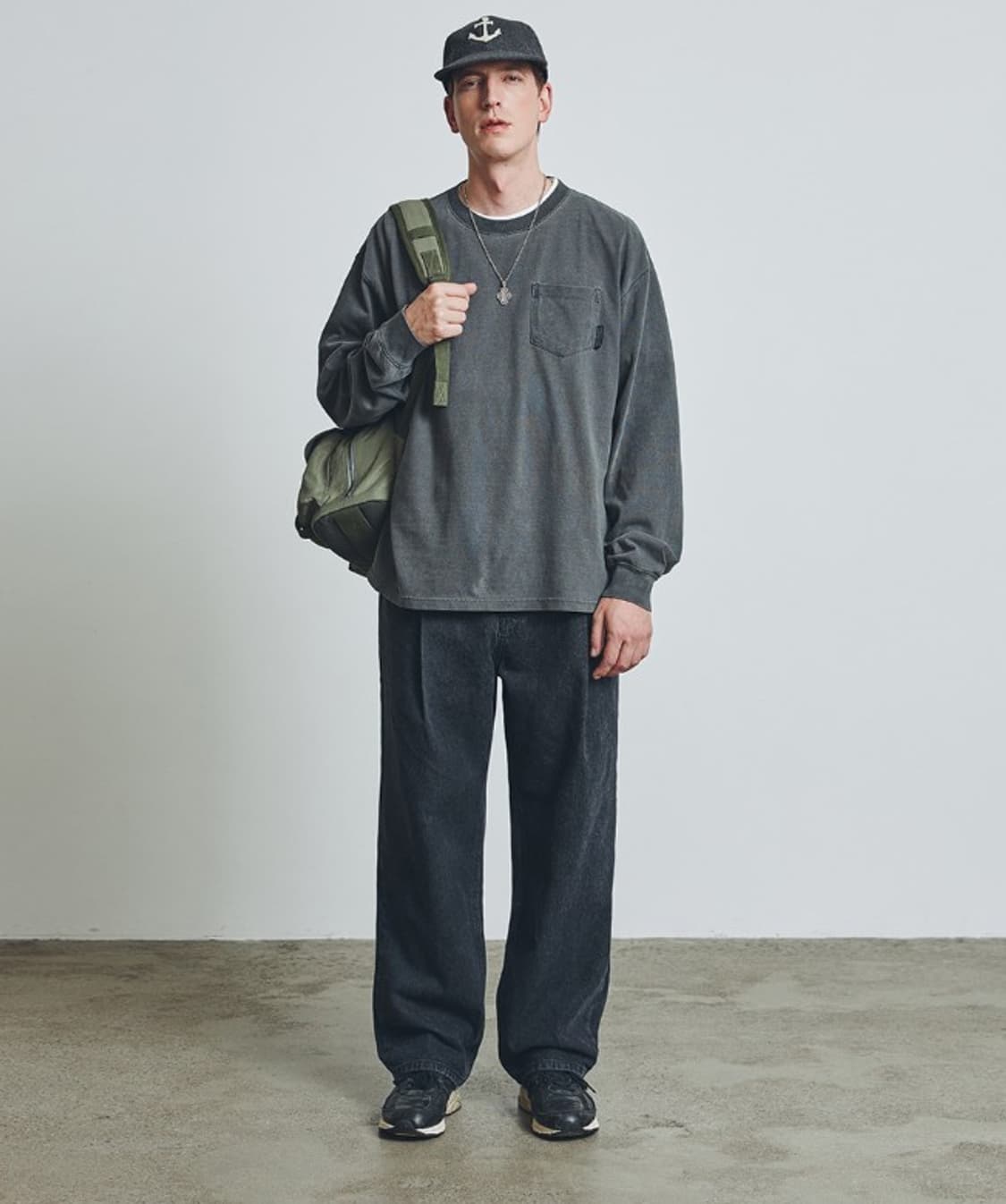 유니폼브릿지 원턱 워싱 데님 팬츠 PN7790 상품이미지2