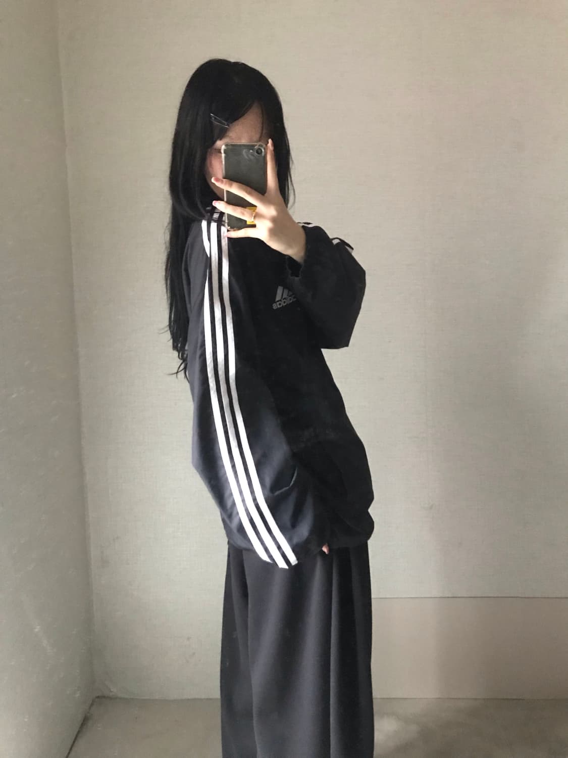 아디다스 90s 블랙 바람막이 상품이미지3