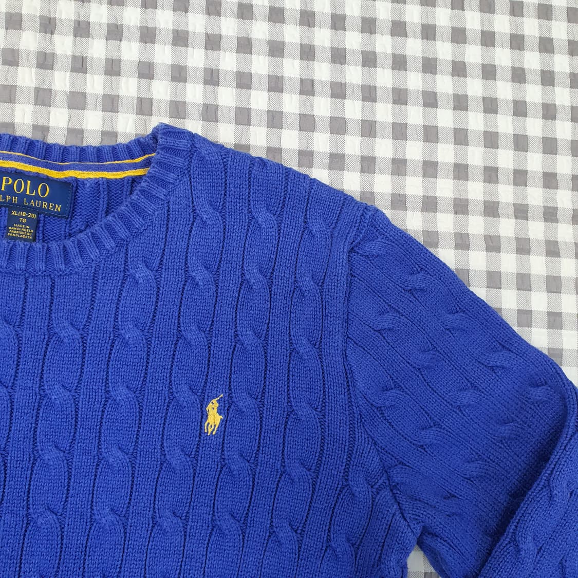 폴로 랄프로렌 케이블 면니트 남자95 상품이미지4