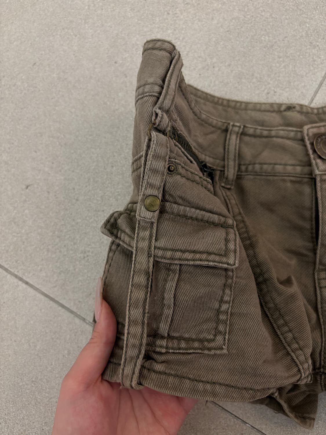 브라운 포켓 팬츠 상품이미지3
