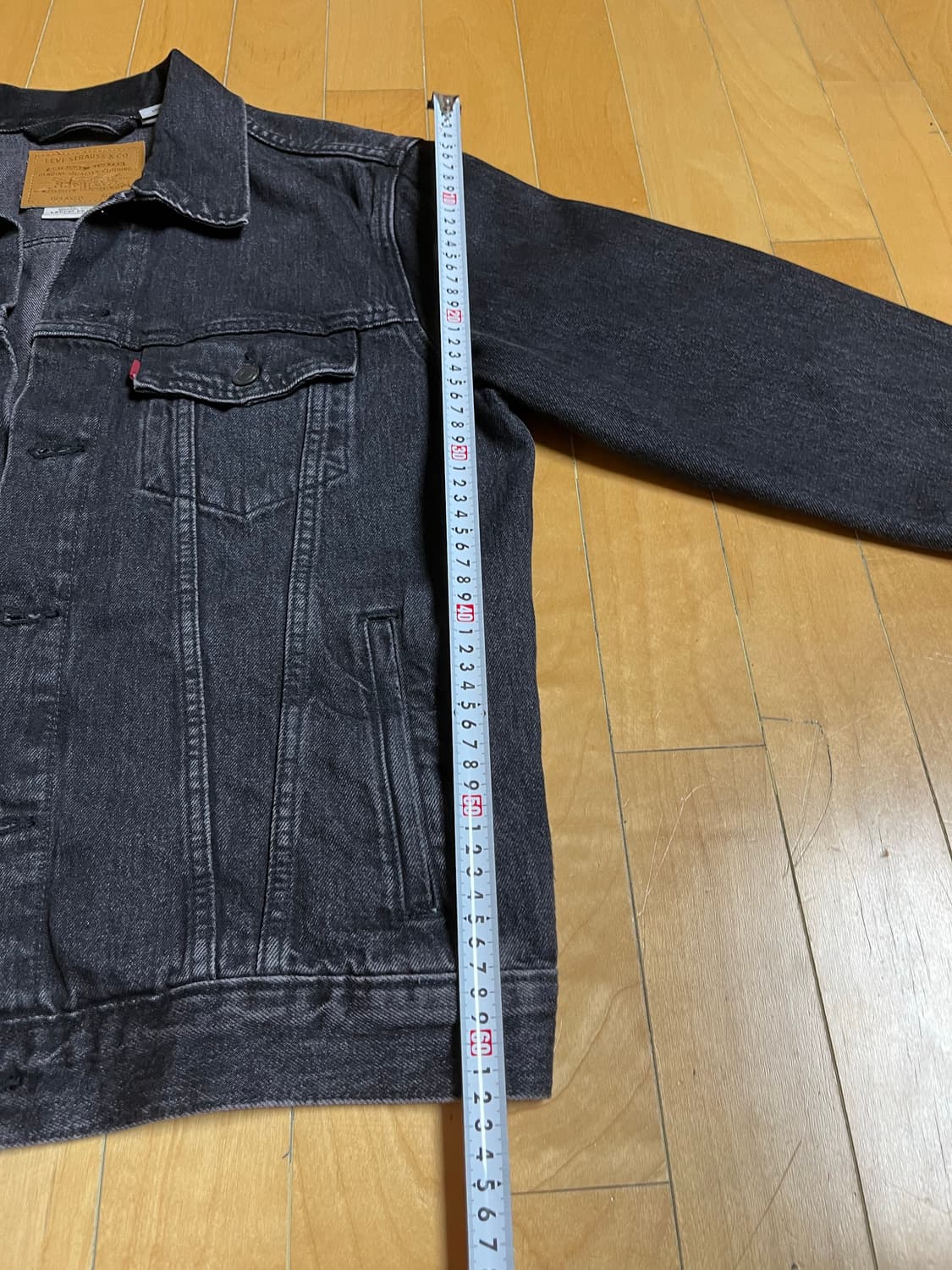 리바이스 프리미엄 트러커 s사이즈 블랙 상품이미지6