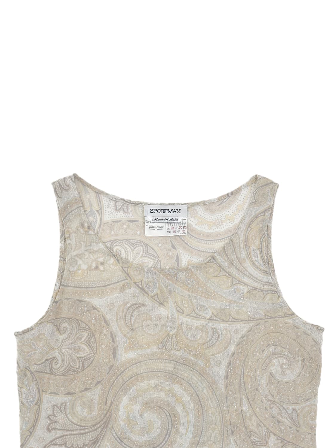 Sportmax Paisley Sheer Tank Top/ 42 상품이미지4