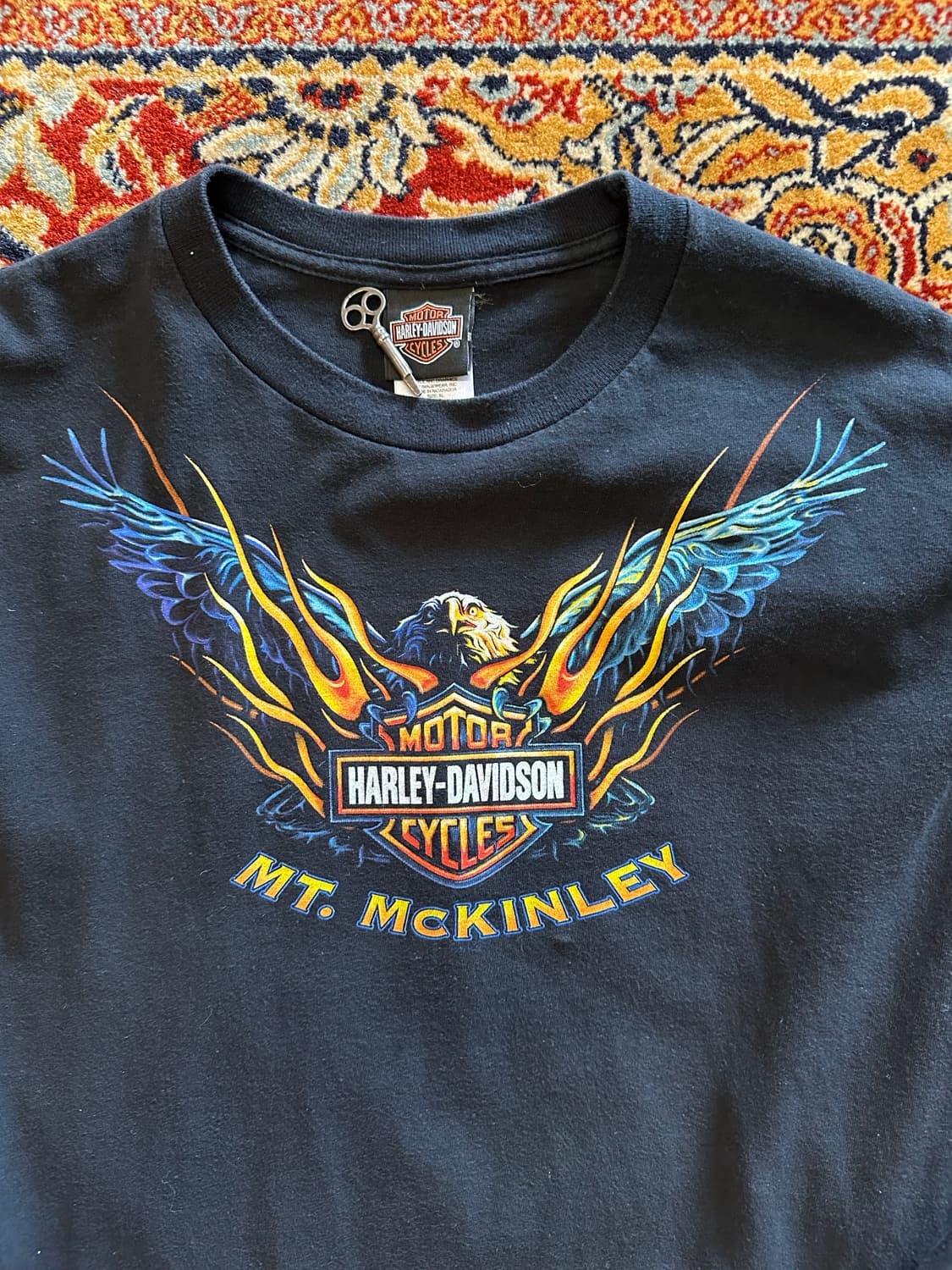  00s 할리데이비슨 "Twin Flame Eagle" - XL 상품이미지2