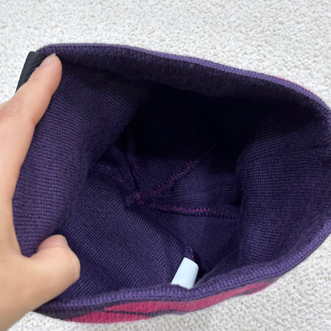 F 노스페이스 로고 패턴 비니 0324E 상품이미지5