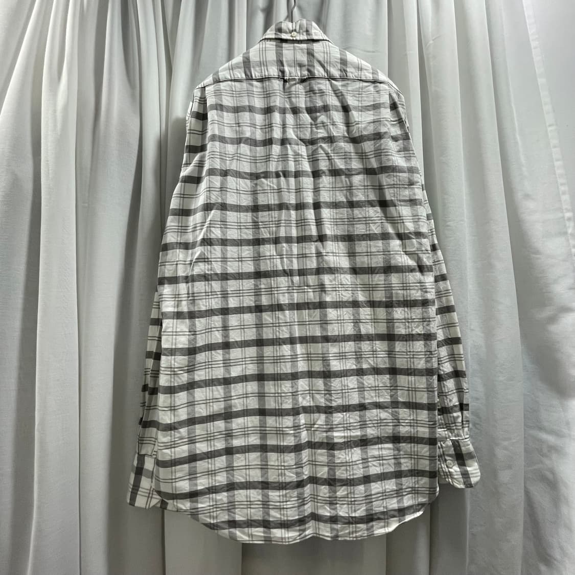 톰브라운/ 트리콜로 테이핑 그레이 체크 셔츠/ 3 상품이미지2